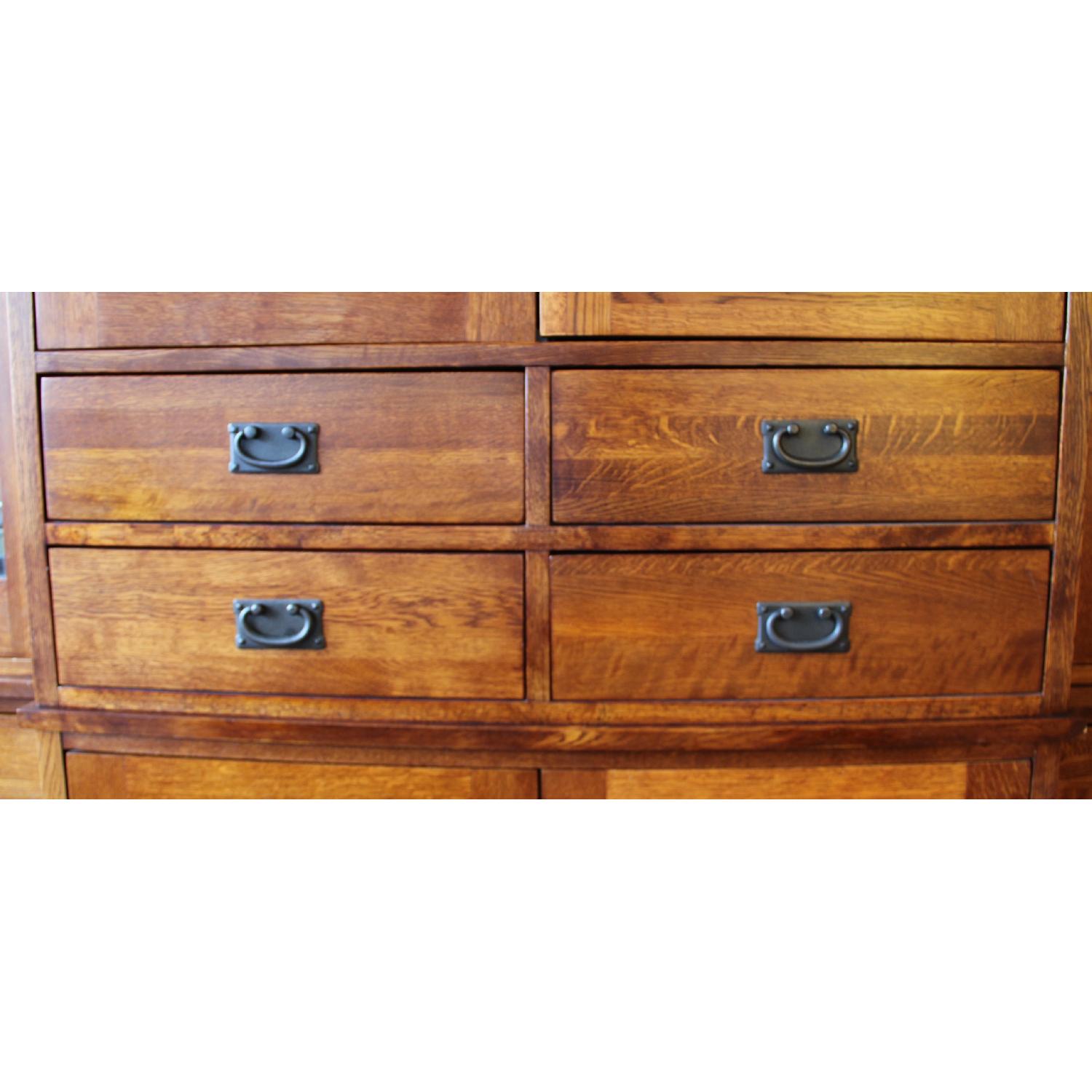 Restoration Hardware Mission Style Armoire w/ Matching Casements - image-7