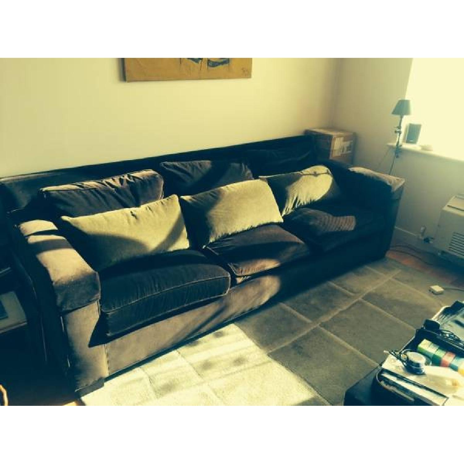 Ralph Lauren Sofa w/ Ottoman - image-1