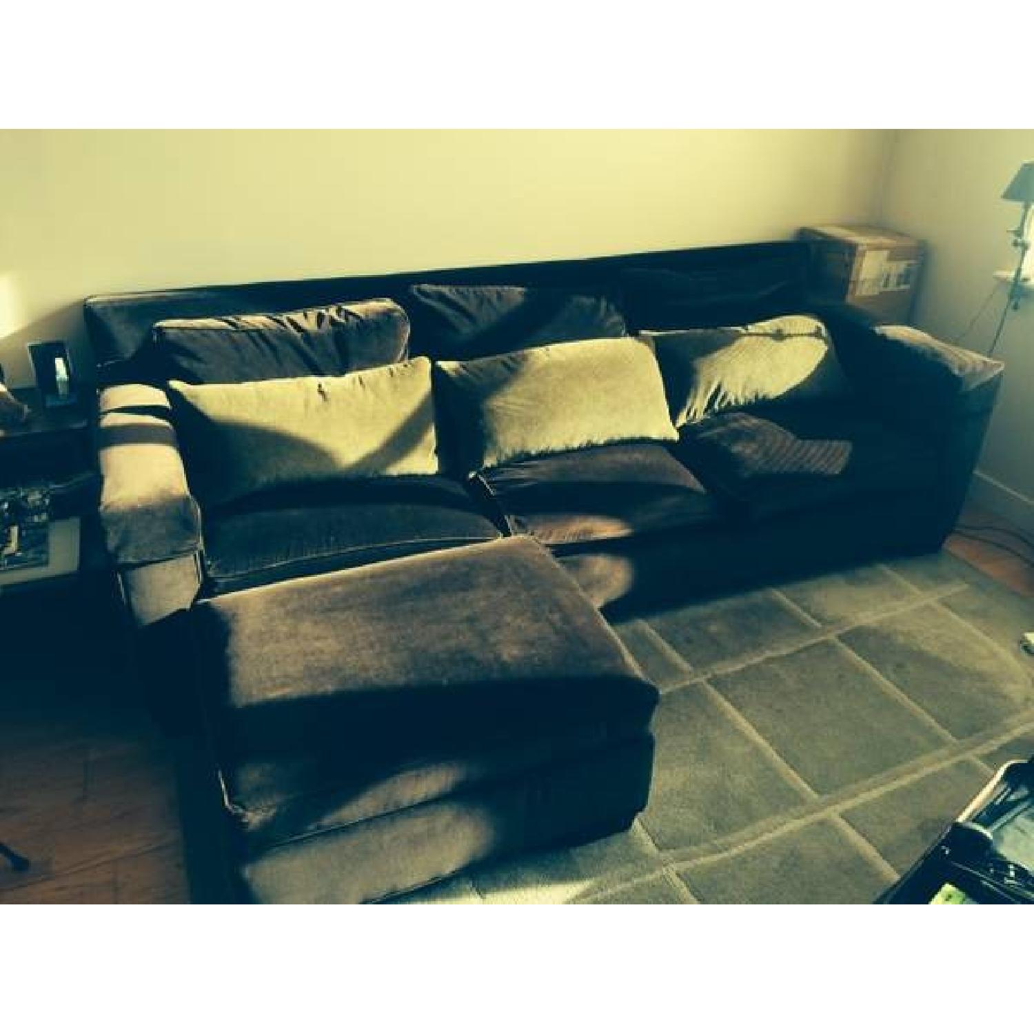 Ralph Lauren Sofa w/ Ottoman - image-2