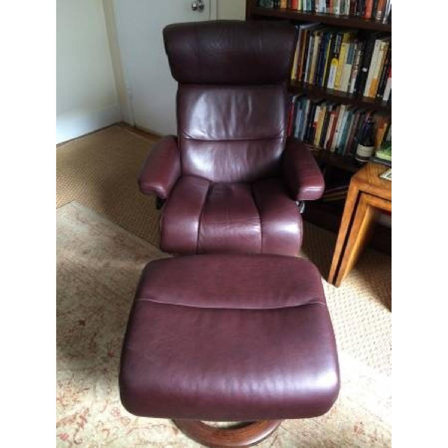 Ekornes Stressless Recliner and Ottoman - image-1