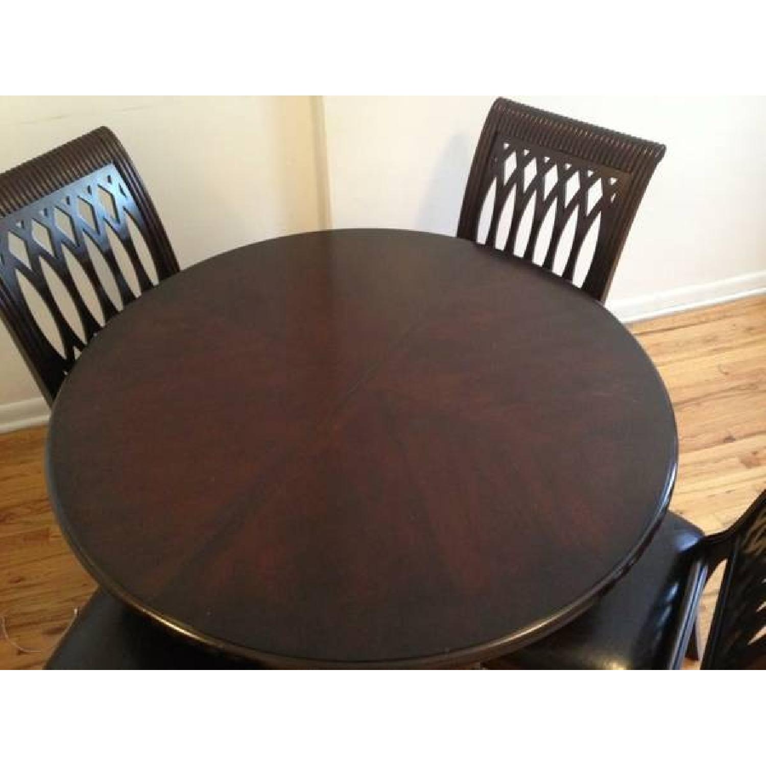 Solid Wood Dining Table w/ 4 chairs - AptDeco