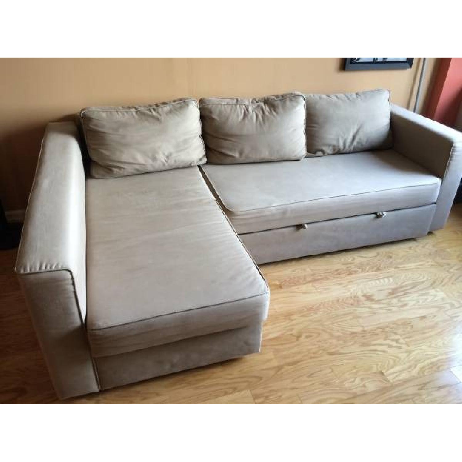 Ikea Sectional Sofa Bed with Storage - image-2