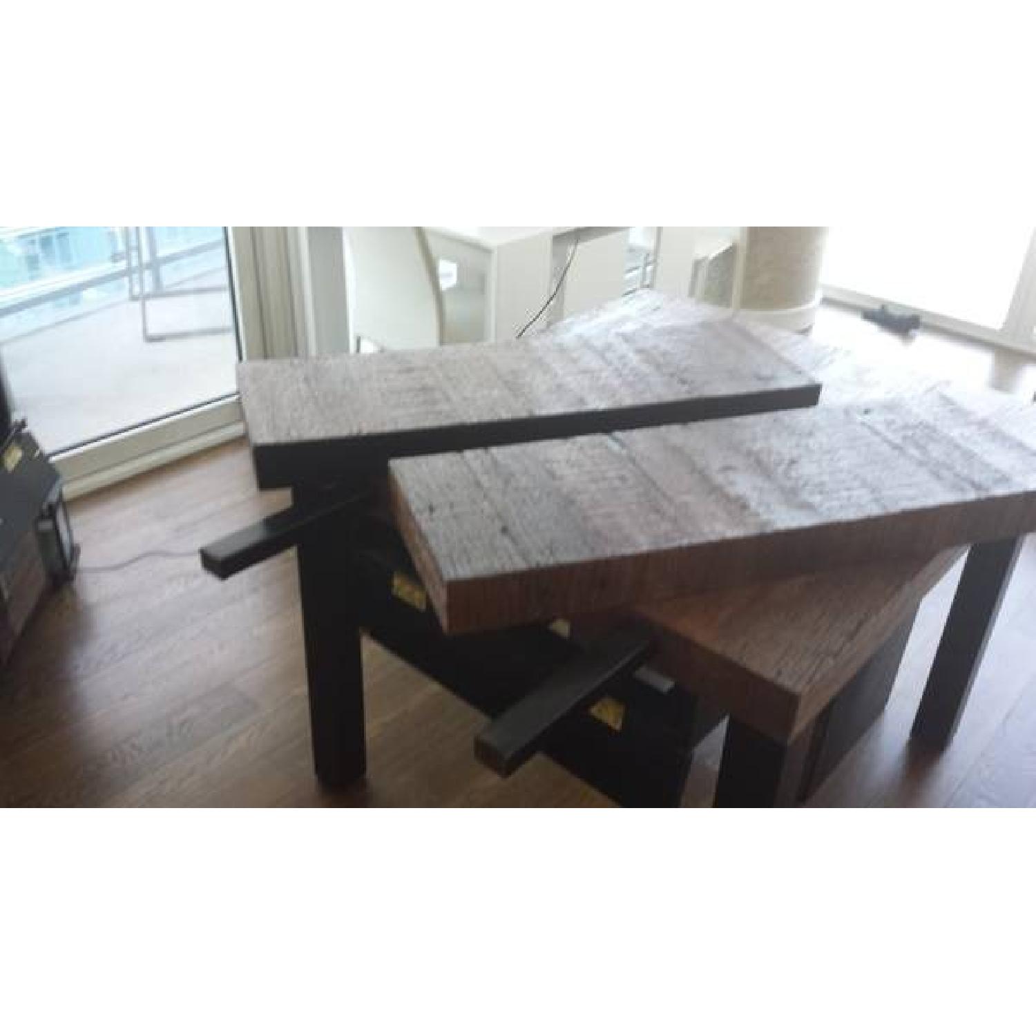 Reclaimed Teak Wood Extendable Dining Table - image-2