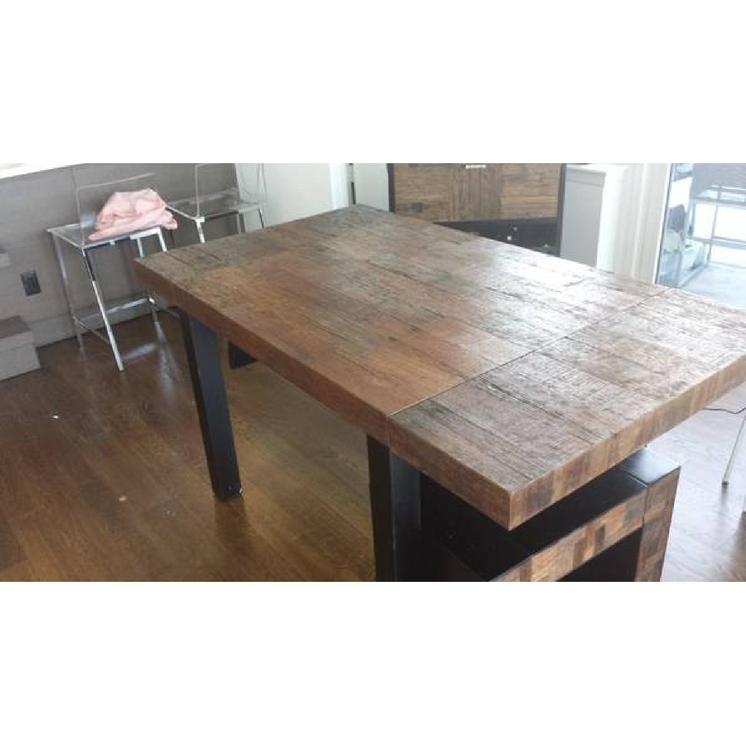 Reclaimed Teak Wood Extendable Dining Table - image-3