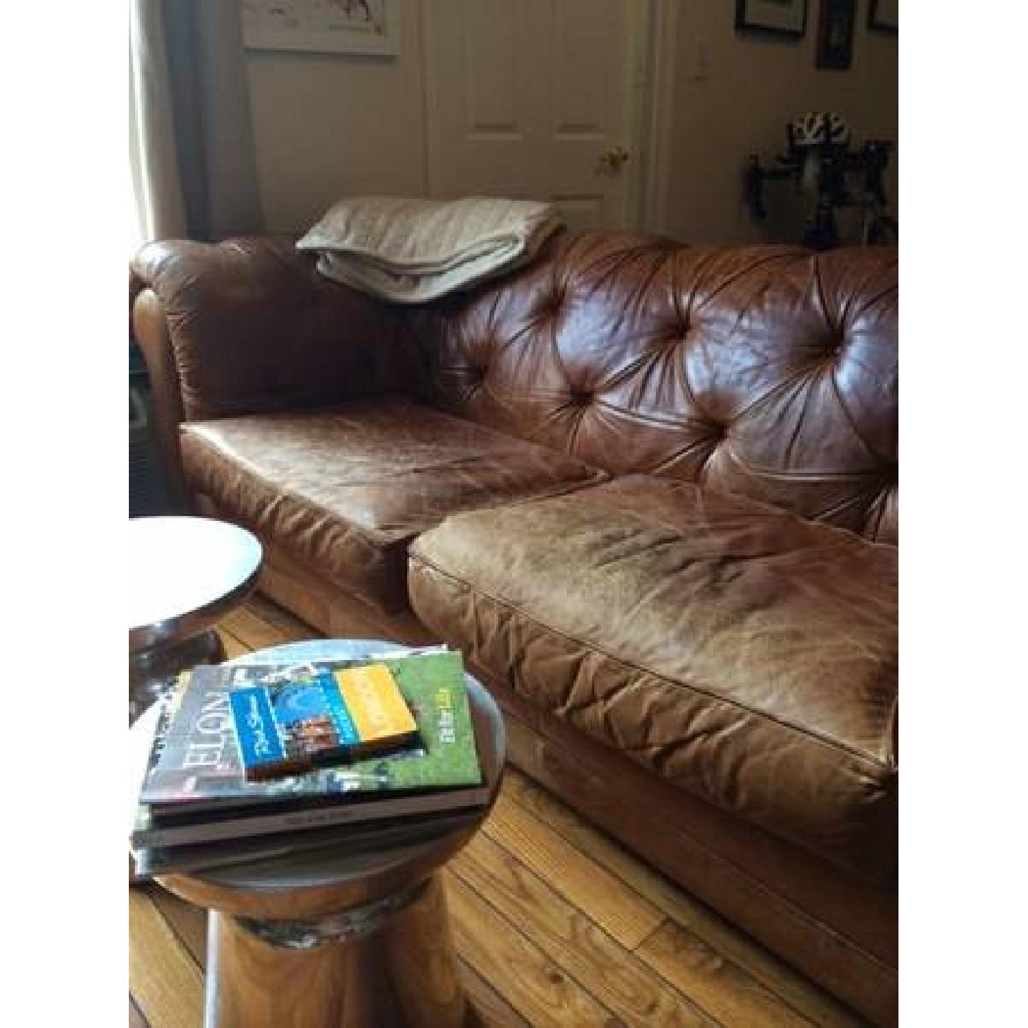 Chesterfield Leather Sofa - image-1
