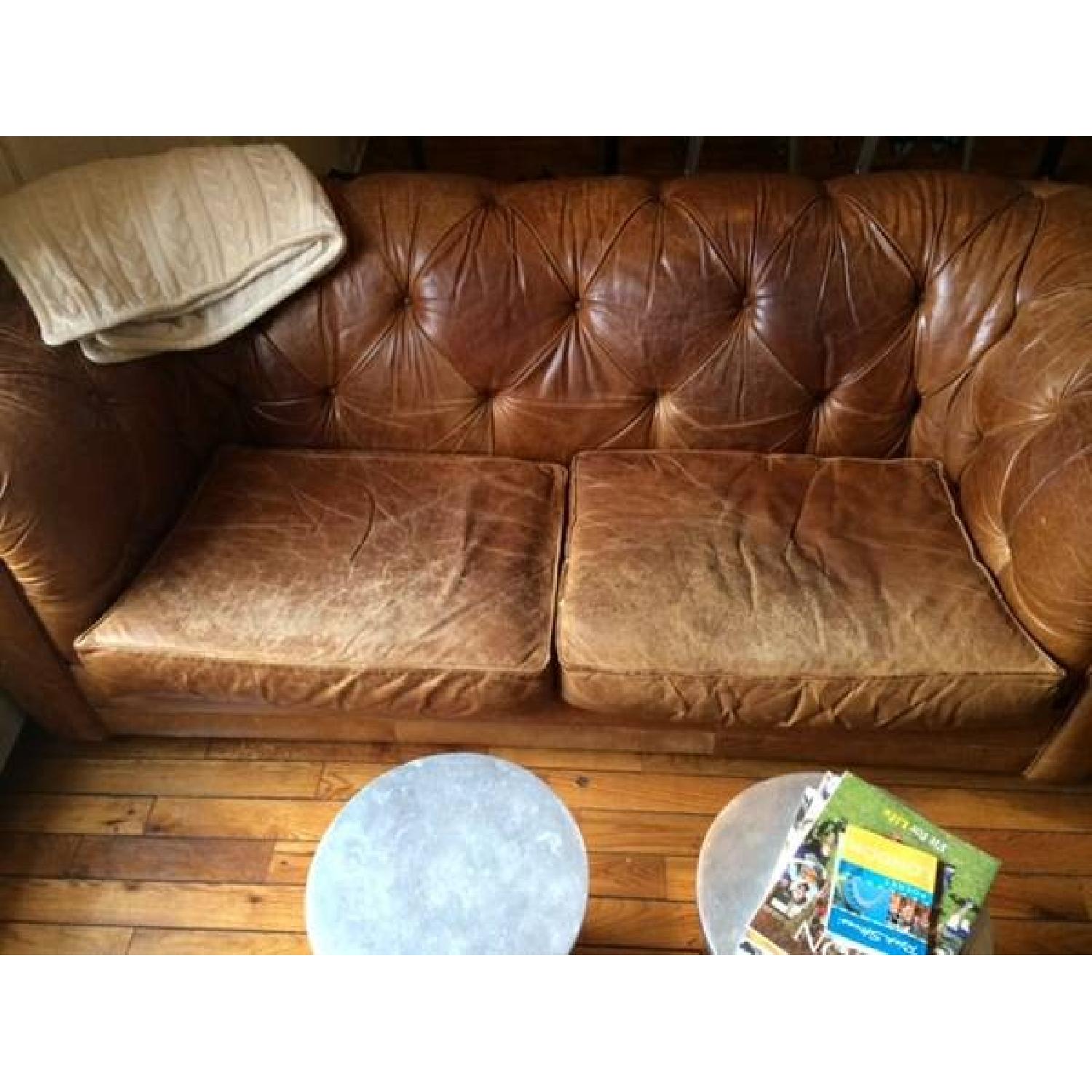 Chesterfield Leather Sofa - image-3