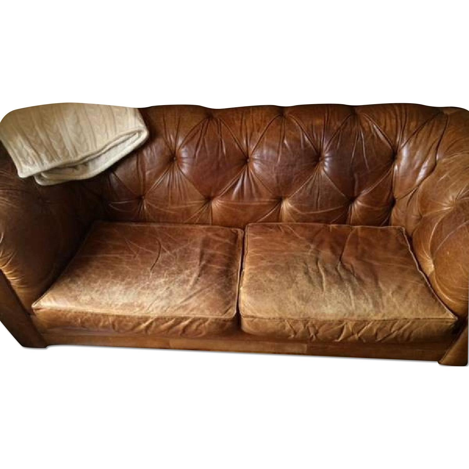 Chesterfield Leather Sofa - image-0