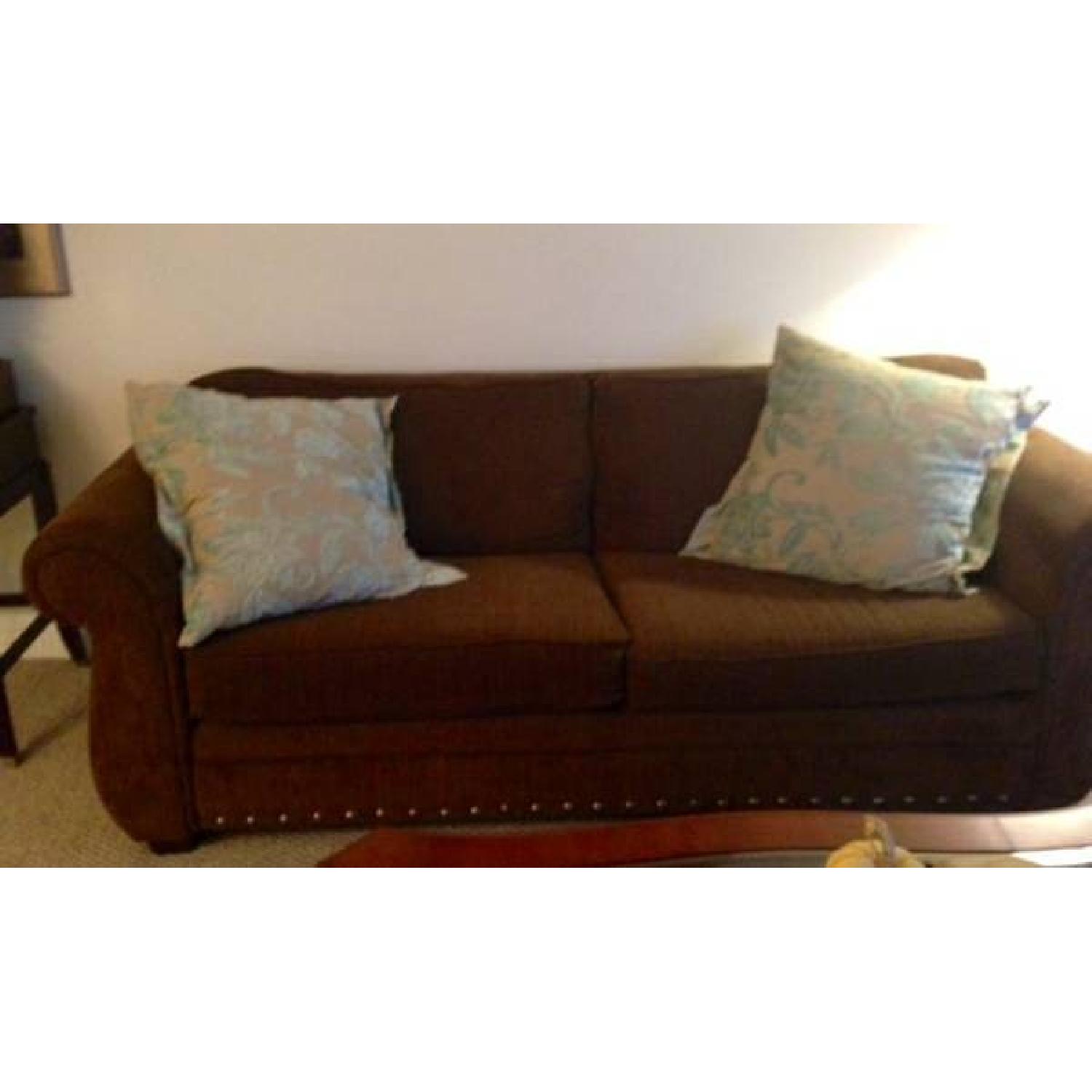 Raymour & Flanigan Kensington Chenille Queen Sleeper Sofa - image-2