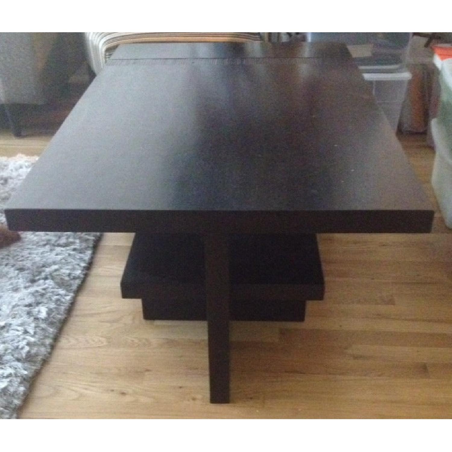 Modern Dark Wood Coffee Table - image-2