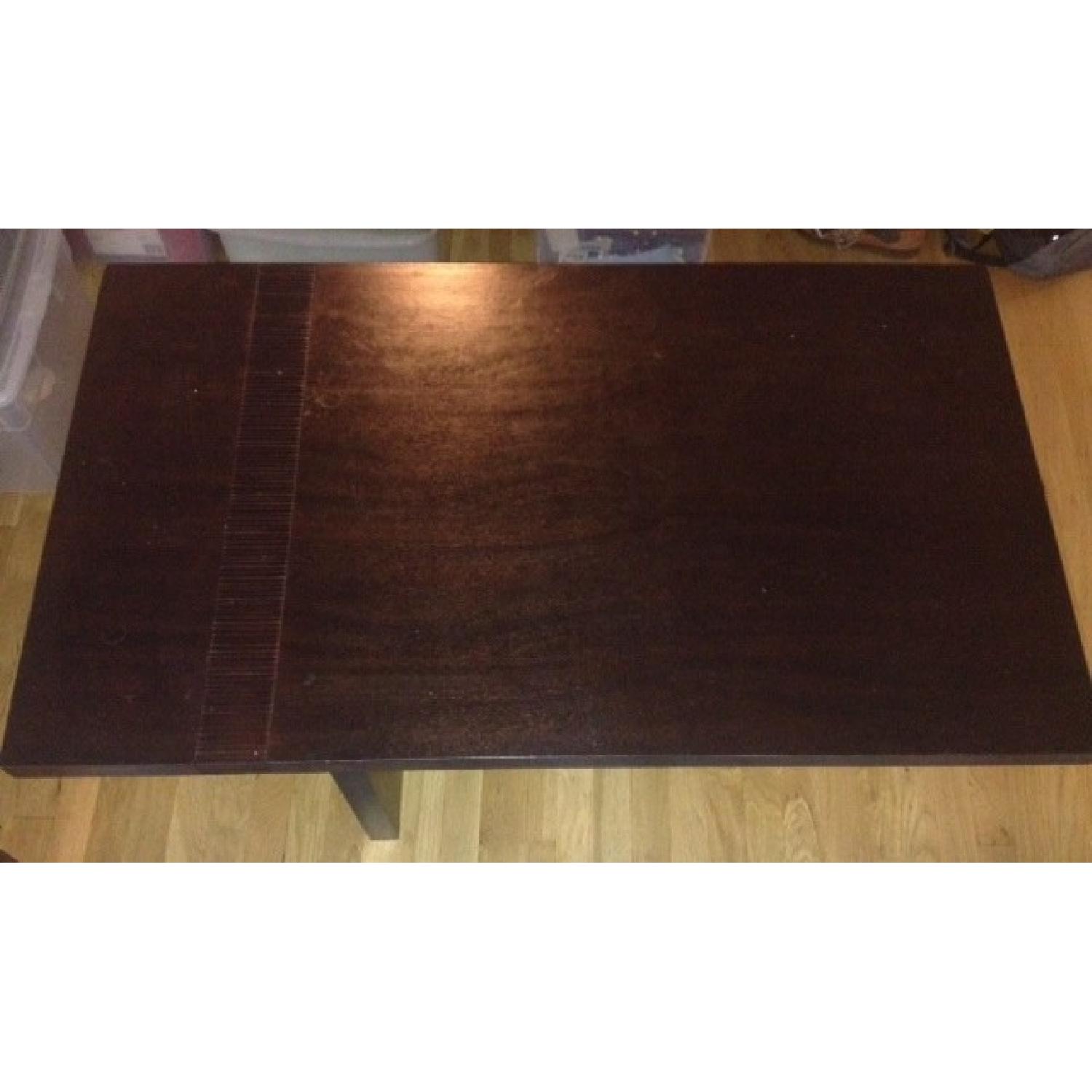 Modern Dark Wood Coffee Table - image-3