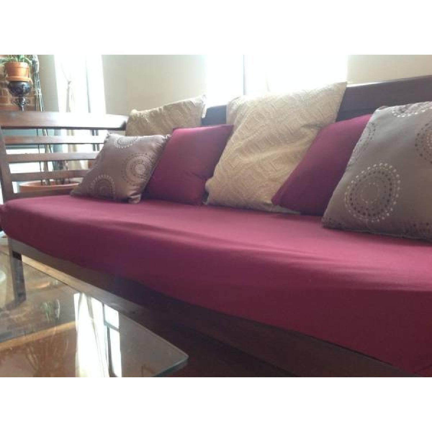 Couch w/ Solid Wood Frame - image-2