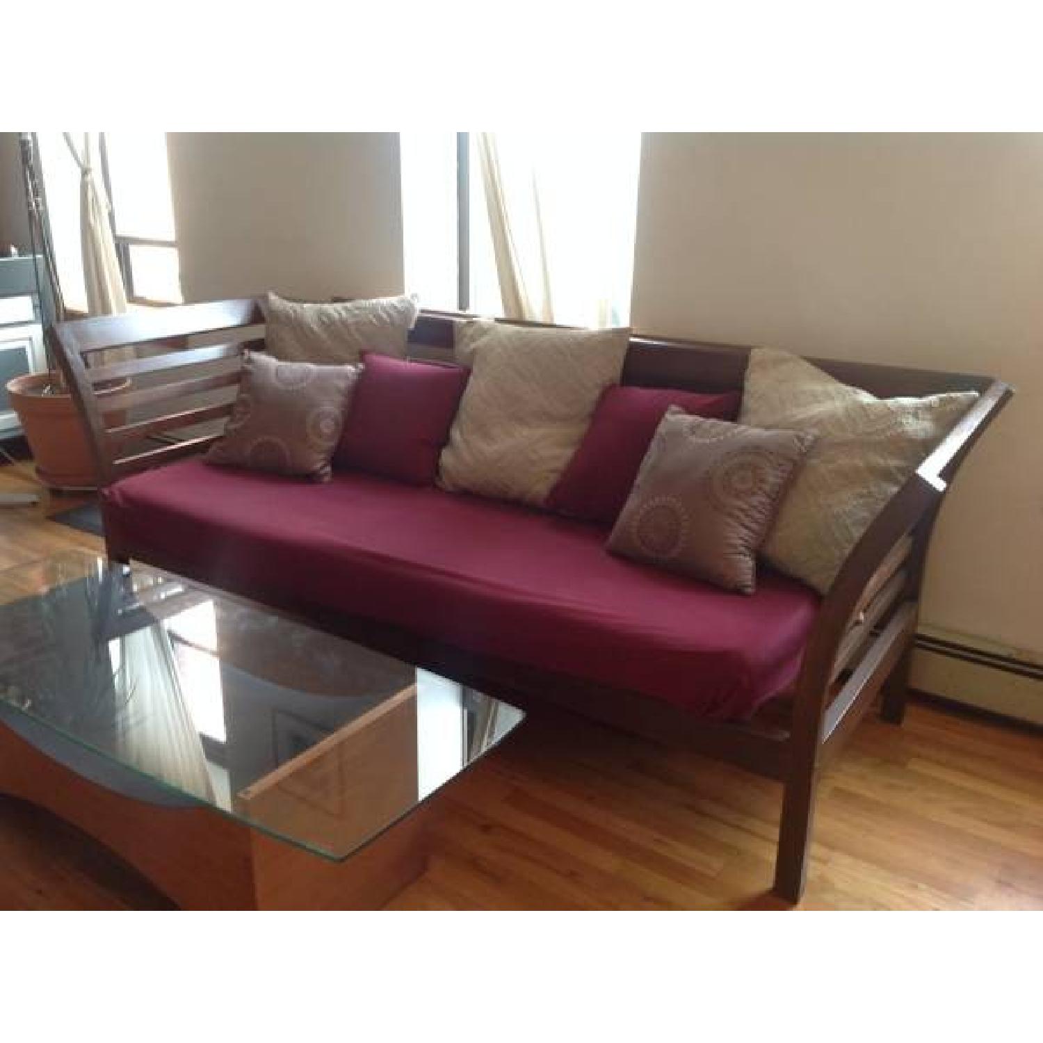 Couch w/ Solid Wood Frame - image-4