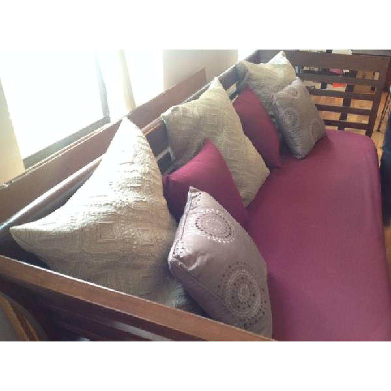 Couch w/ Solid Wood Frame - image-5