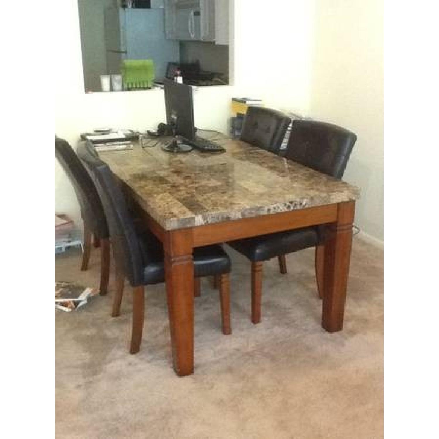 Ashley's Marble Top Kitchen Table - image-2