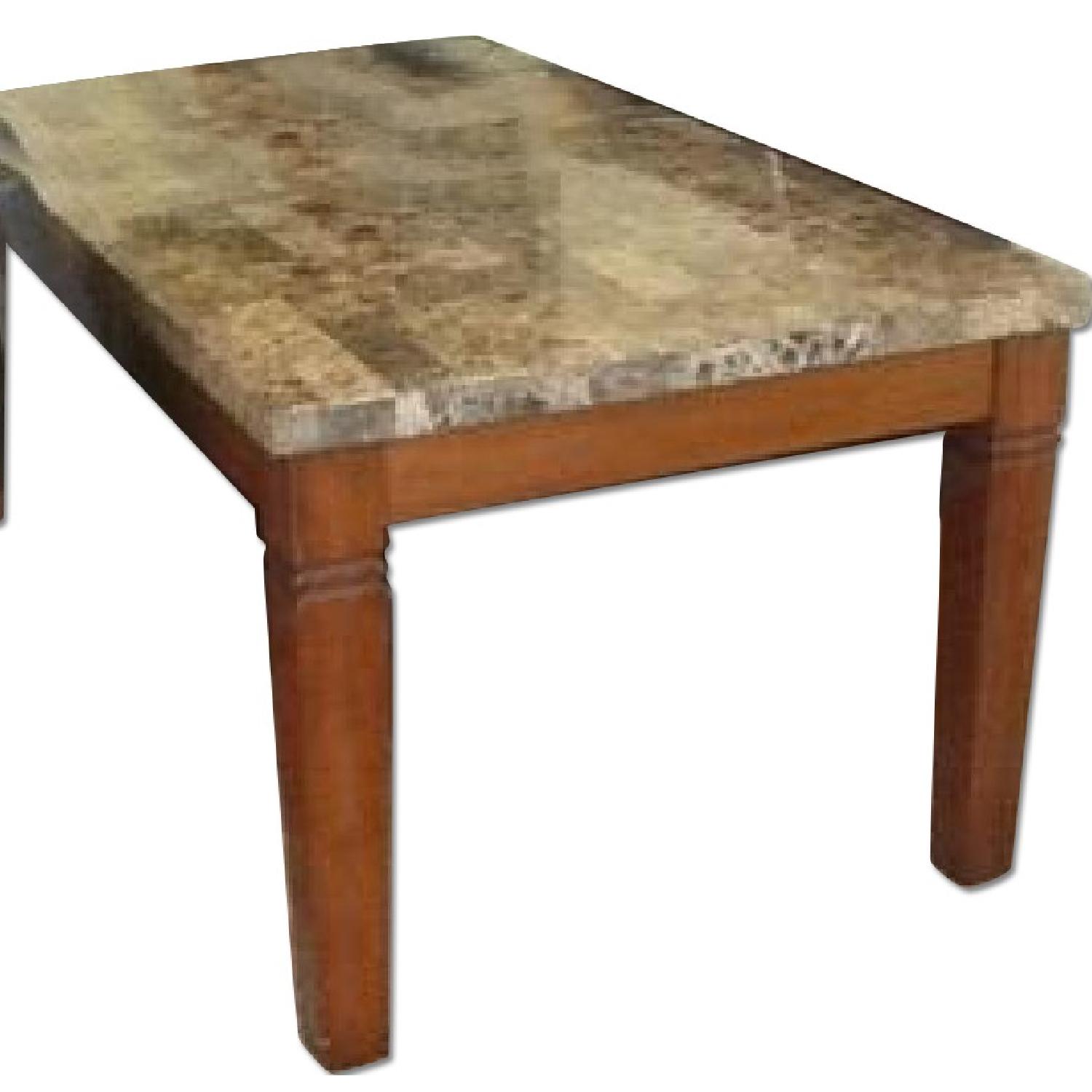 Ashley's Marble Top Kitchen Table - image-0