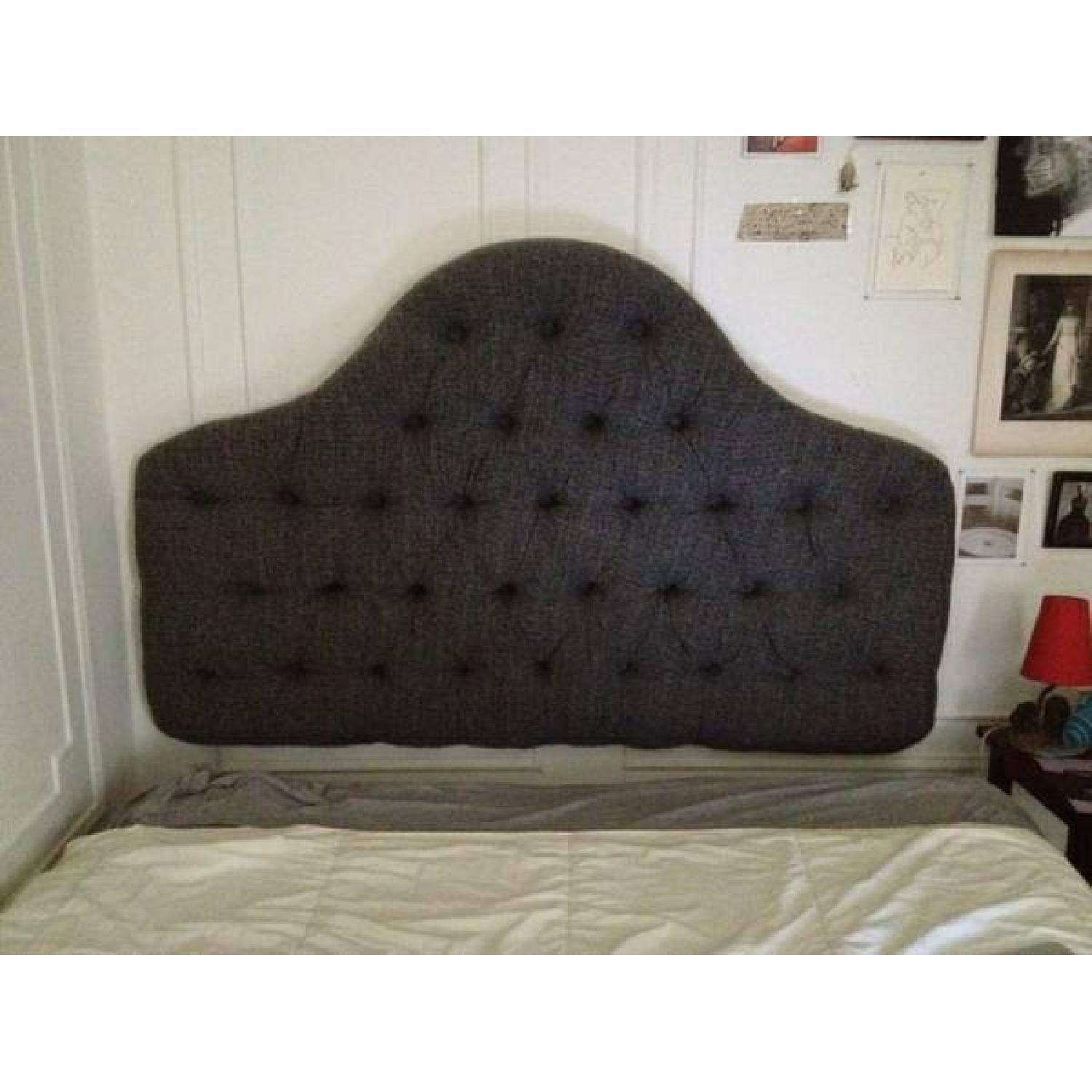 Grey Tufted Headboard - image-1