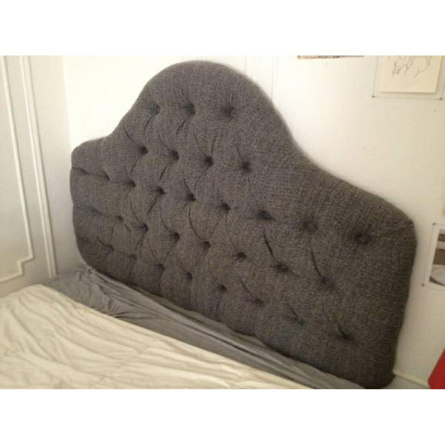 Grey Tufted Headboard - image-2