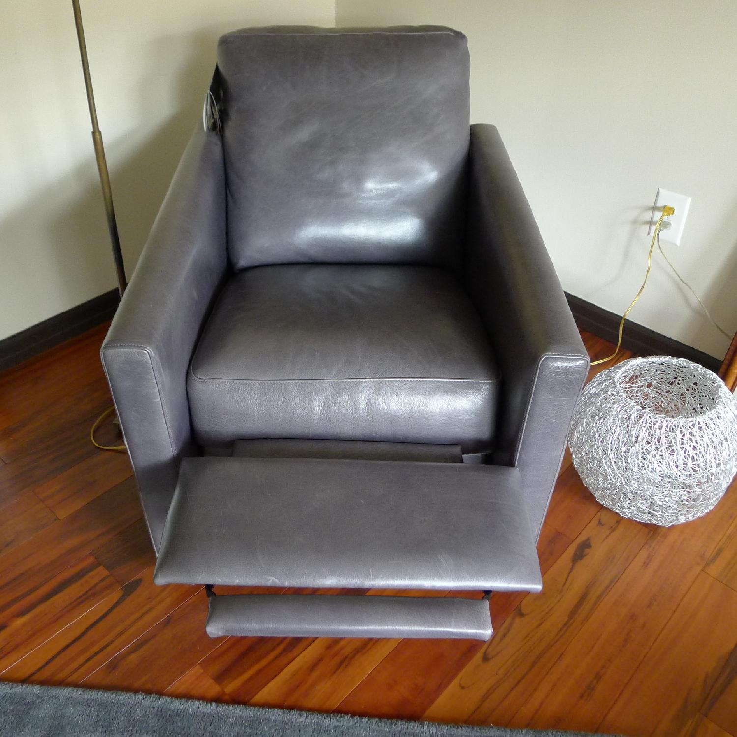 American Leather Swivel Recliner - image-10