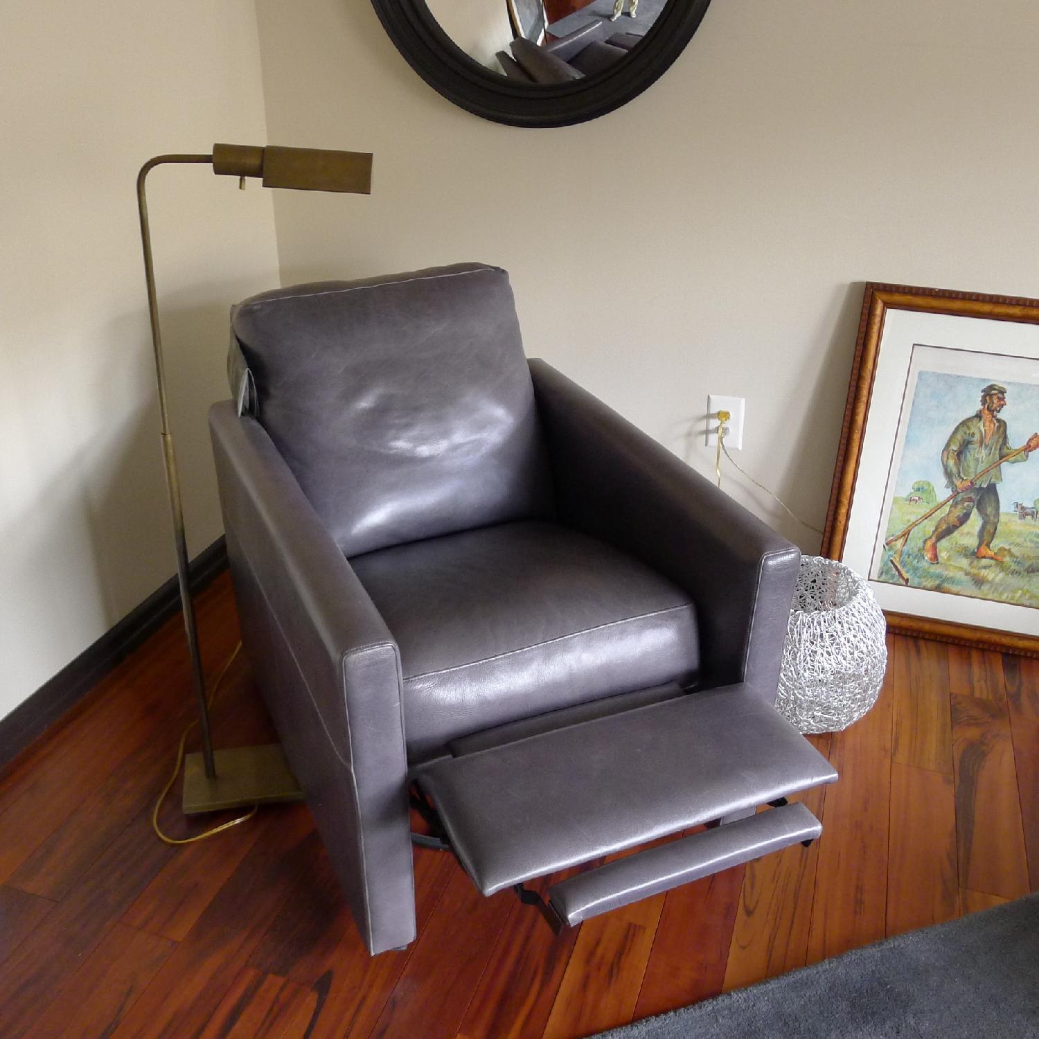 American Leather Swivel Recliner - image-11