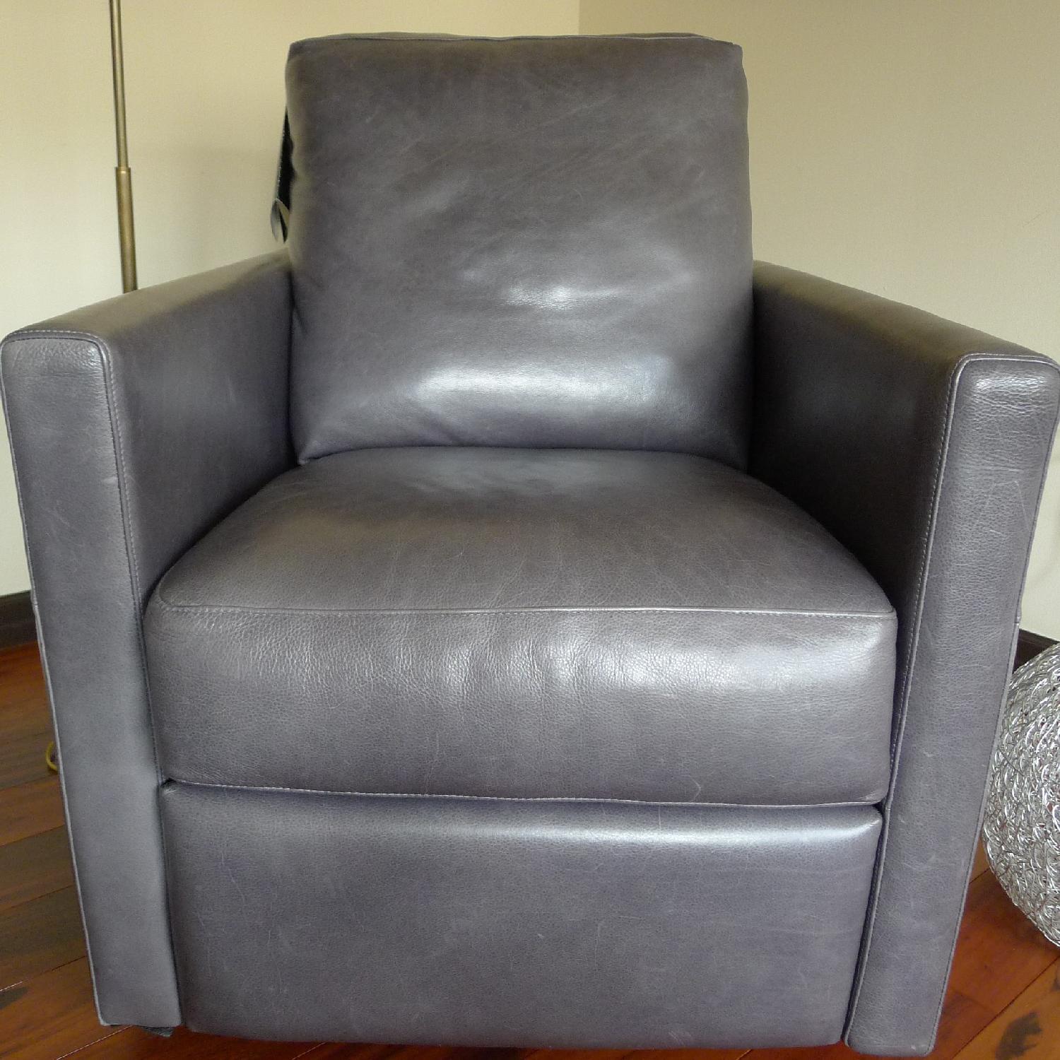 American Leather Swivel Recliner - image-12