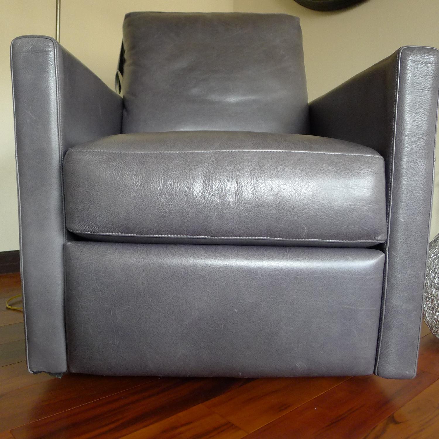 American Leather Swivel Recliner - image-13