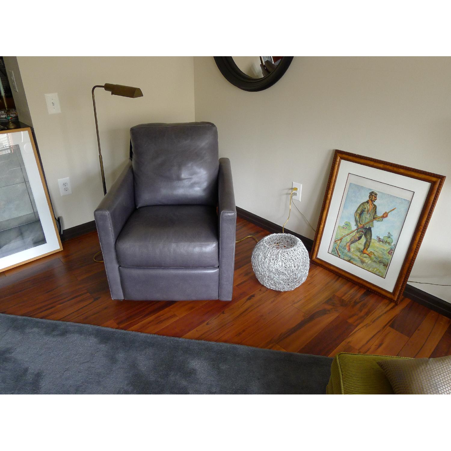 American Leather Swivel Recliner - image-15