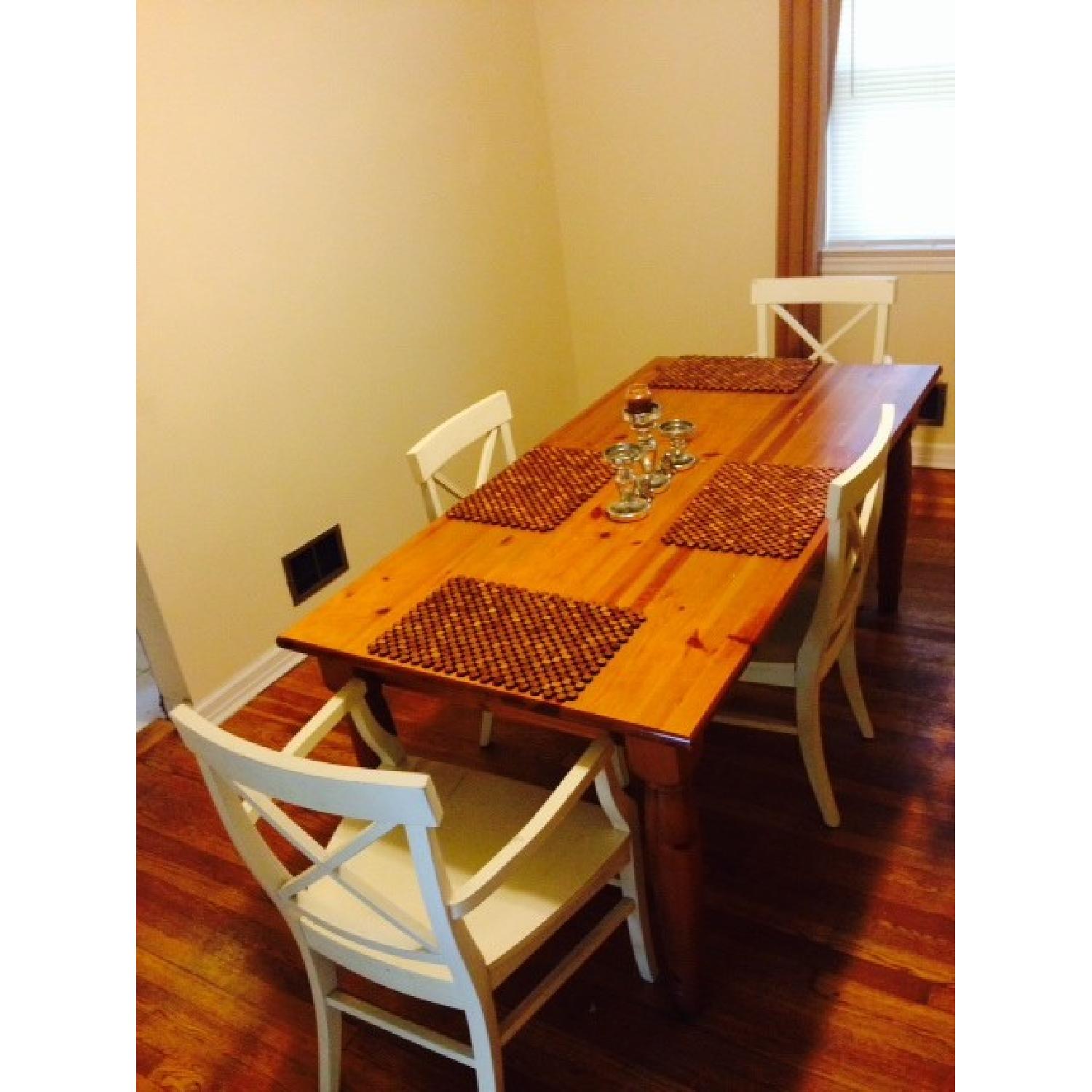 Pottery Barn Campagna Dining Table w/ 4 Chairs - image-1