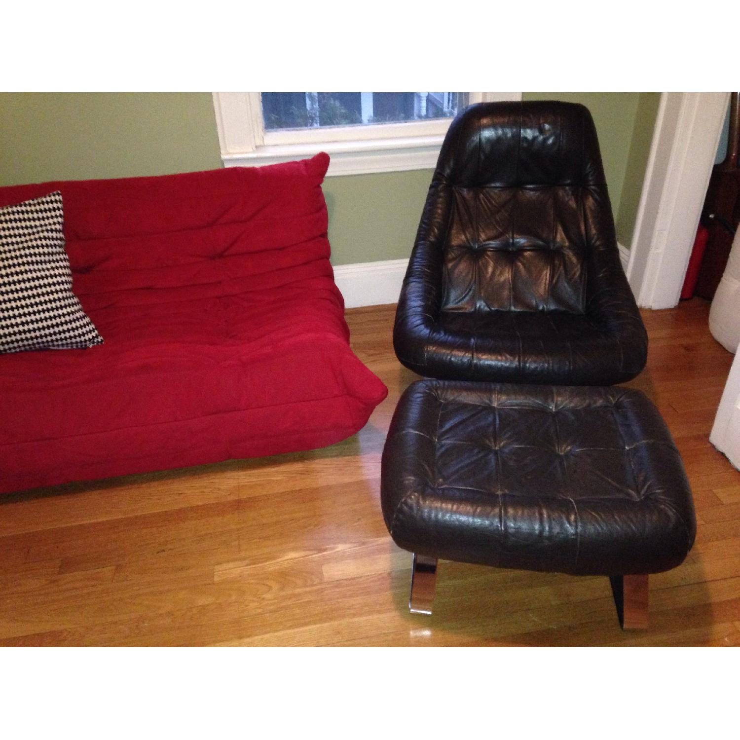 Percival Lafer "Earth Chair" & Ottoman - image-2