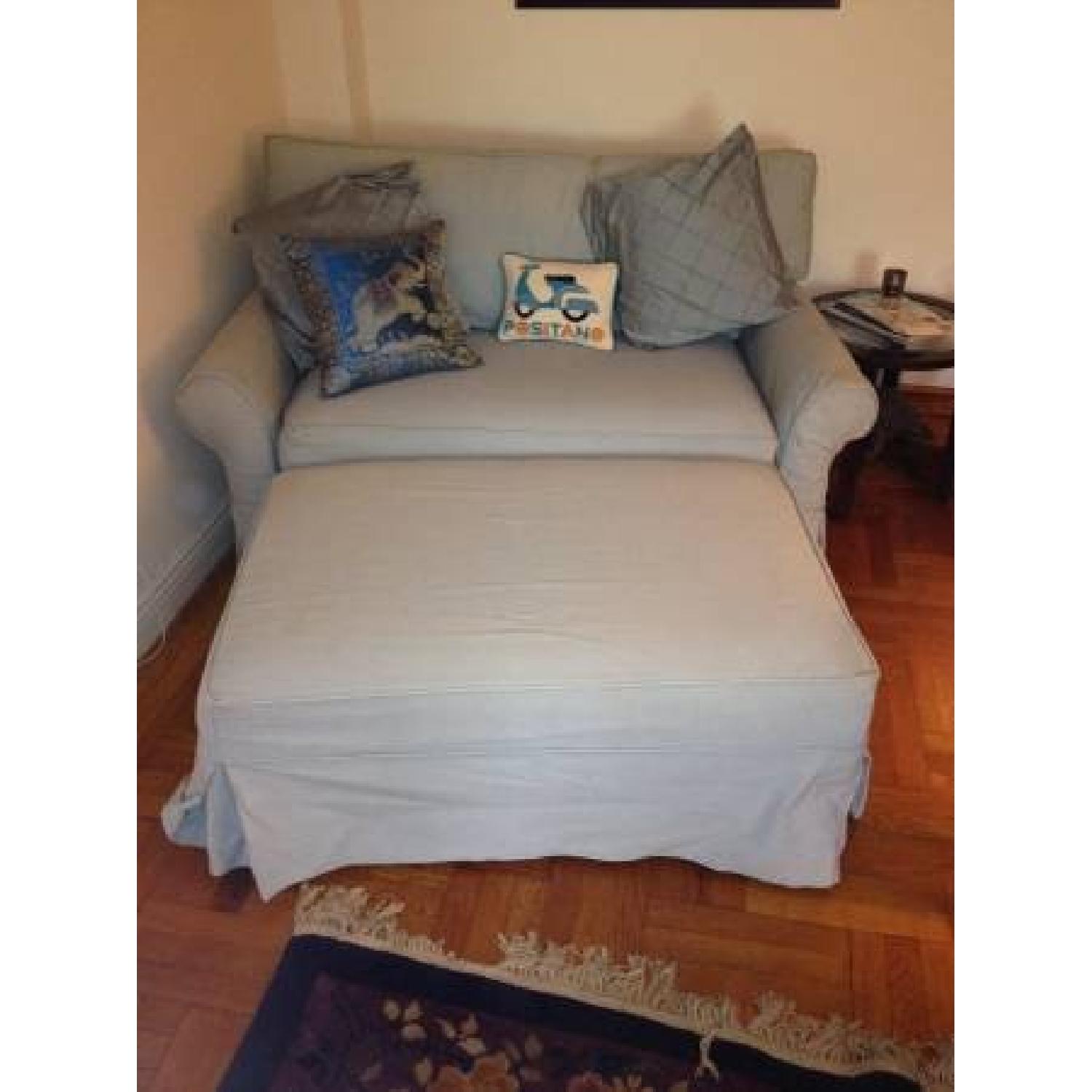 Crate & Barrel Oversized Chair AptDeco