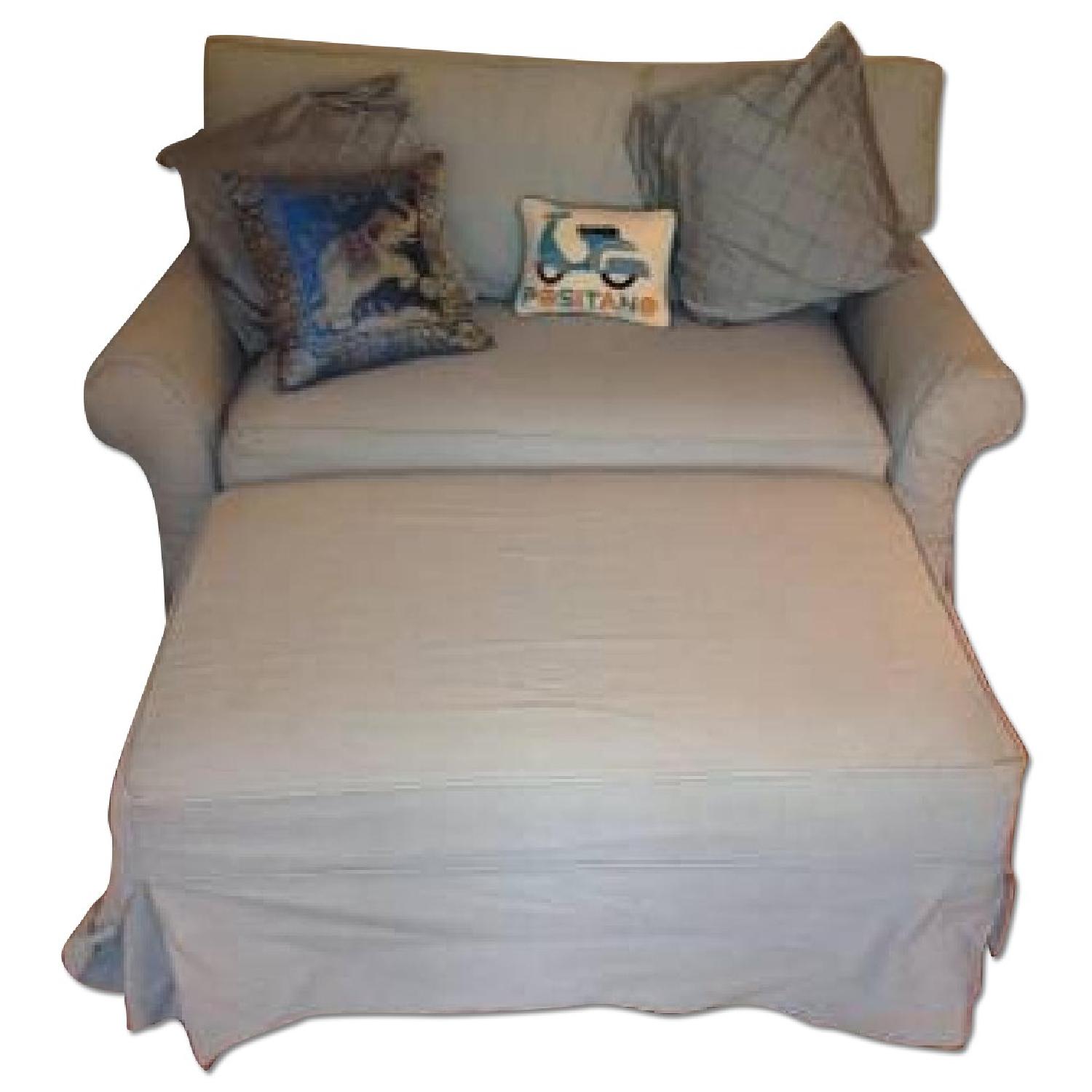 Crate & Barrel Oversized Chair AptDeco