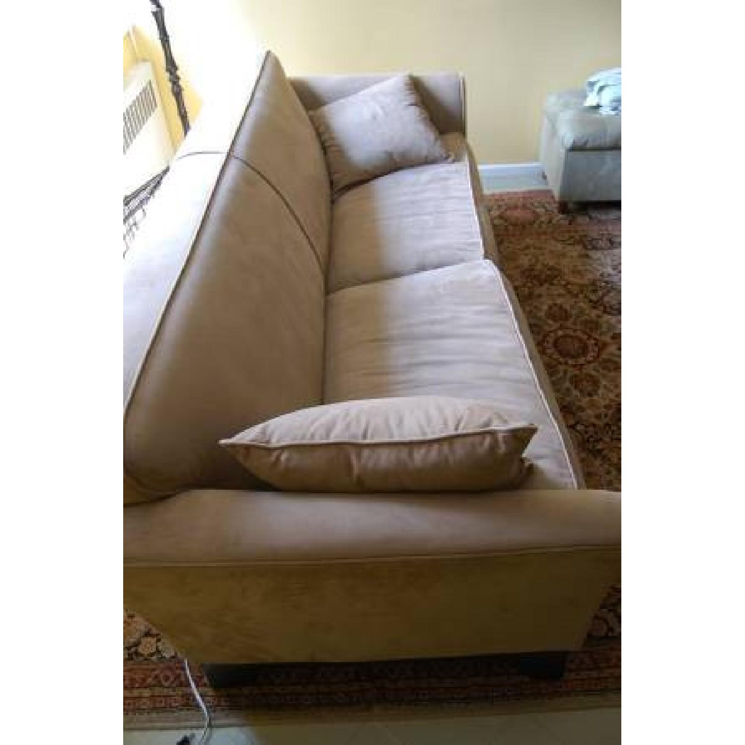 Pottery Barn Ultrasuede Couch - image-1