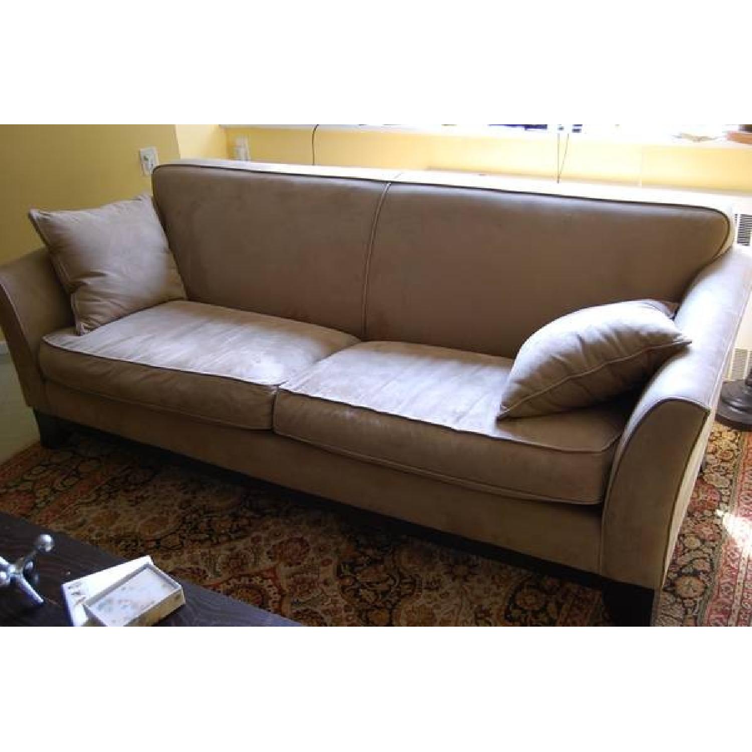 Pottery Barn Ultrasuede Couch - image-3