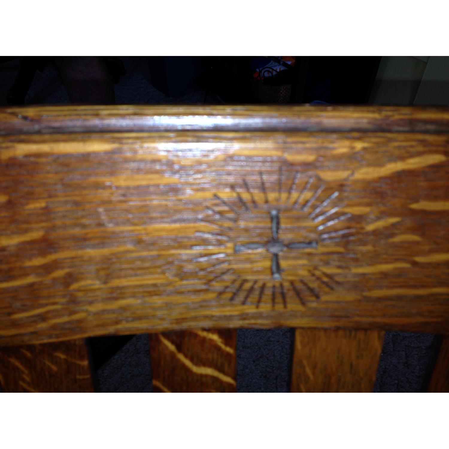 Antique Craftsman Style Rocking Chair - image-1