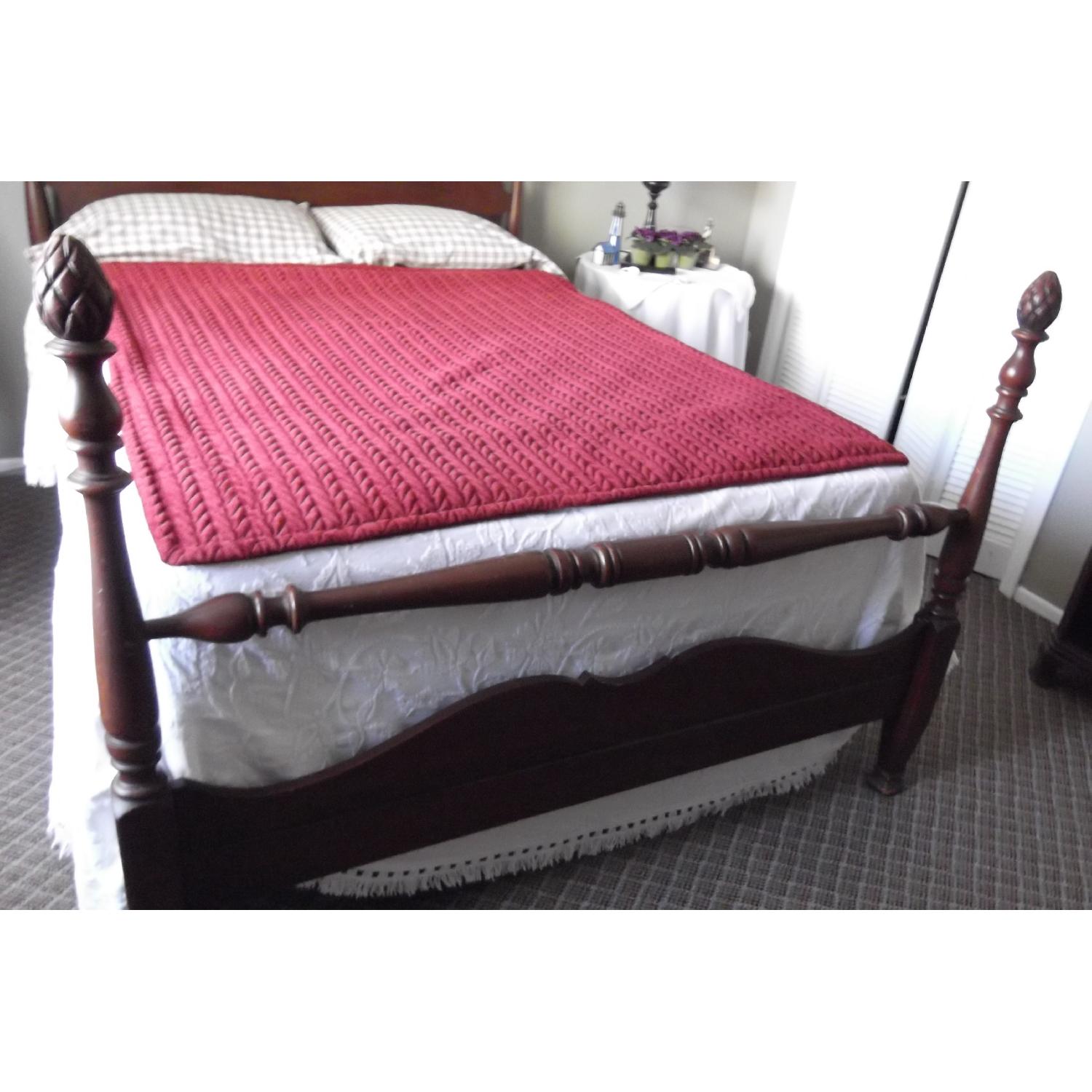 Vintage 1940's 4-Post Bed Frame - image-3