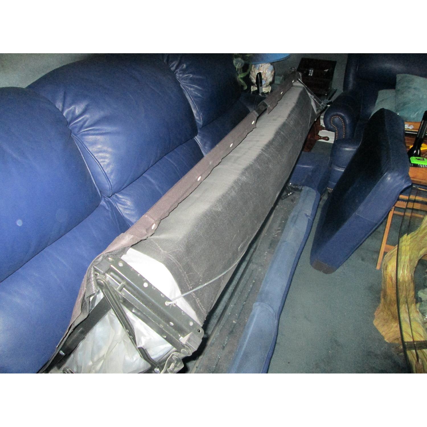 Wellington Furniture Leather Convertible Sofa and Loveseat - image-2