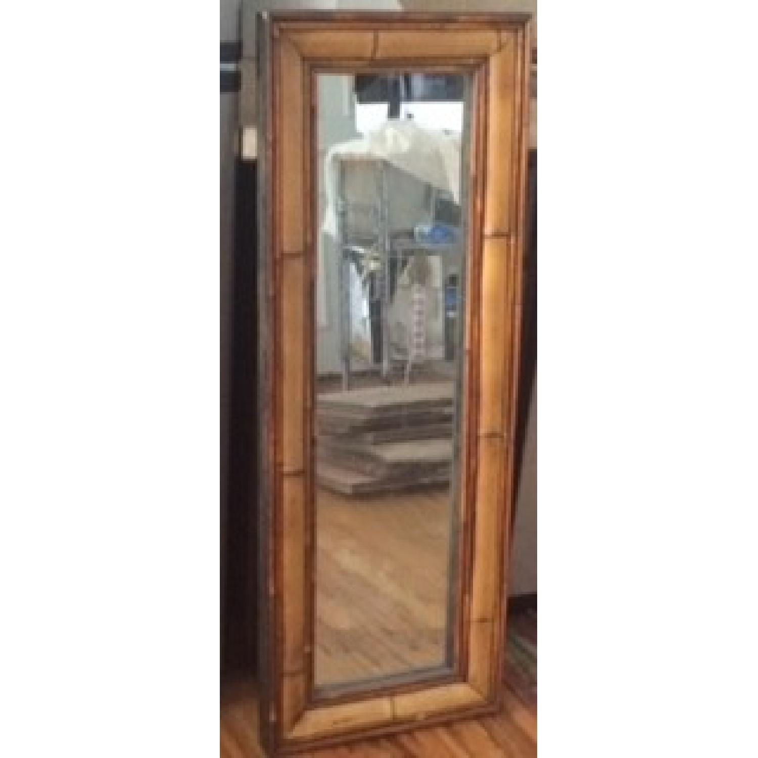 Pier 1 Imports Full Length Bamboo Mirror - image-1