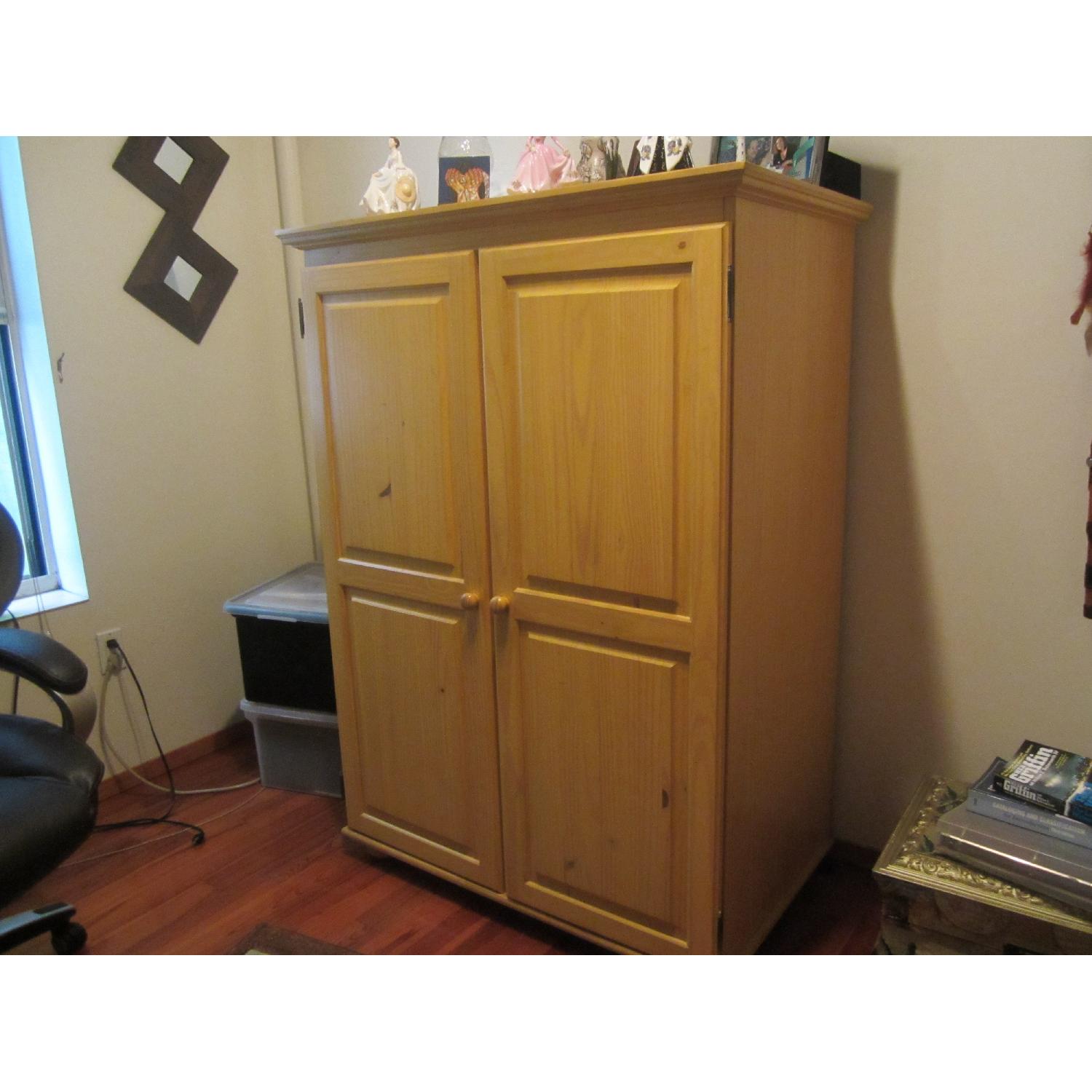 Gothic Cabinet Computer Hutch - image-2