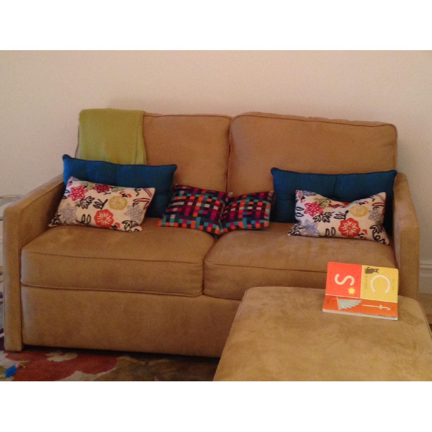 American Leather Comfort Sleeper w/ Matching Ottoman - image-2