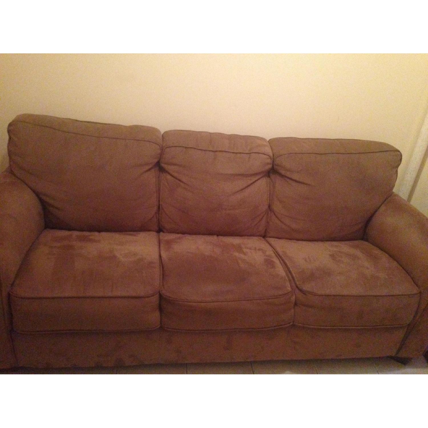 Faux Suede Couch - image-2