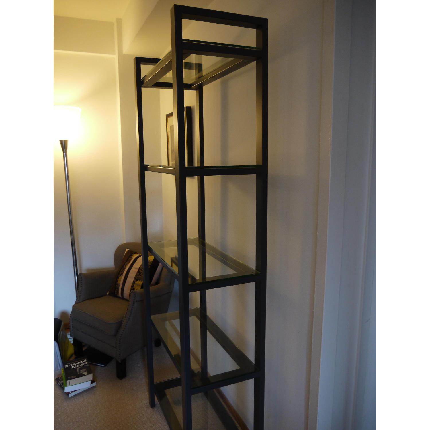 Crate & Barrel Pilsen Graphite Bookcase - image-2