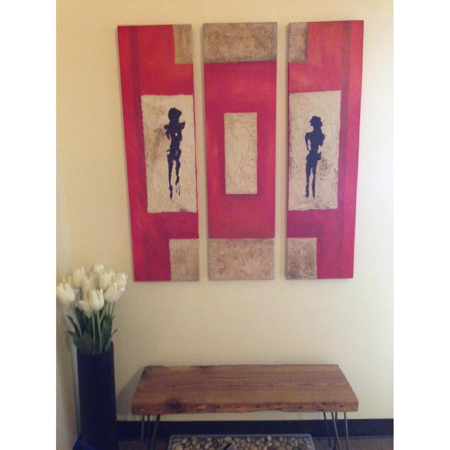 Oil Painting by Ecuadorian Artist Miguel Angel Muñoz - Set of 3 - image-1