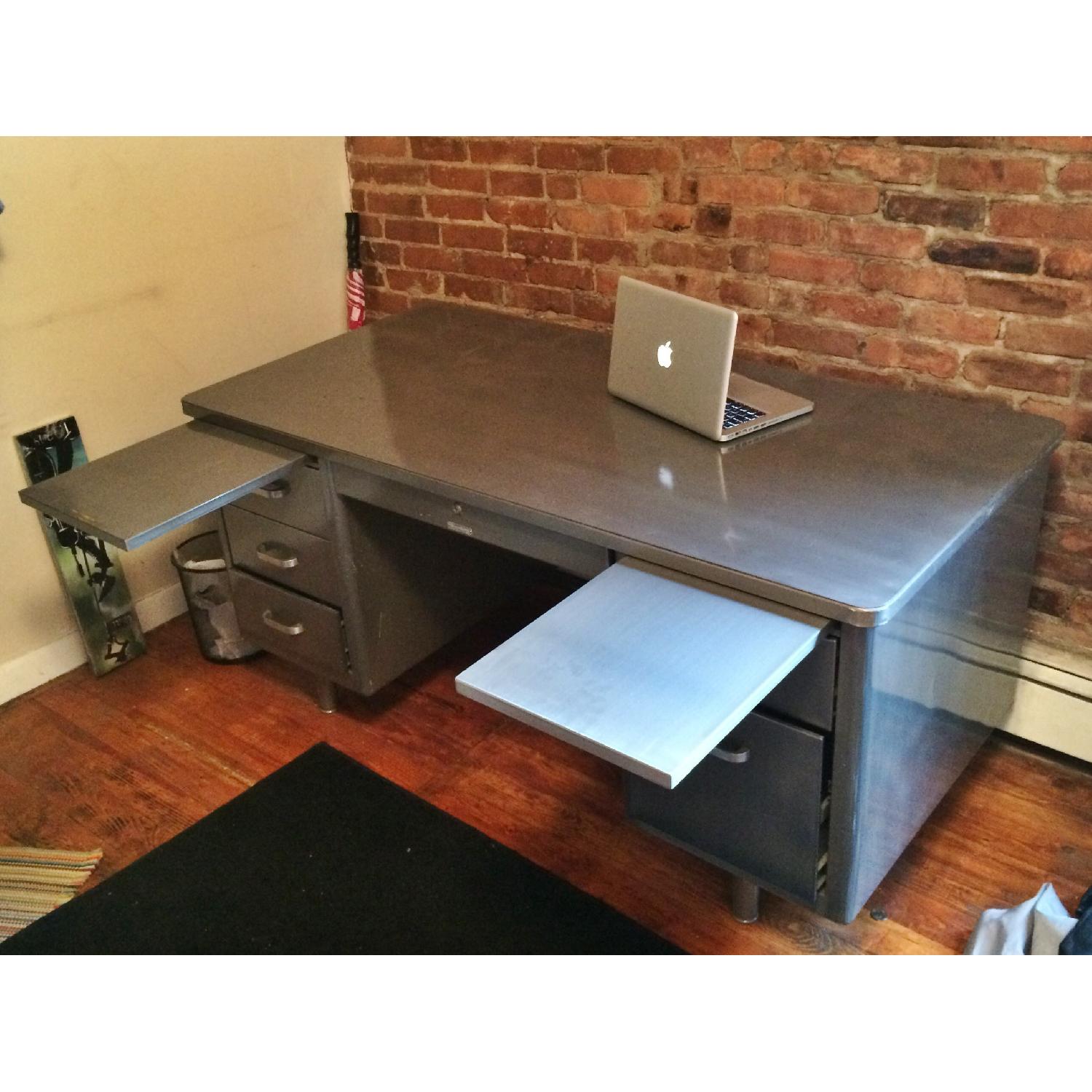 Vintage Steel McDowell & Craig Tanker Desk - image-2