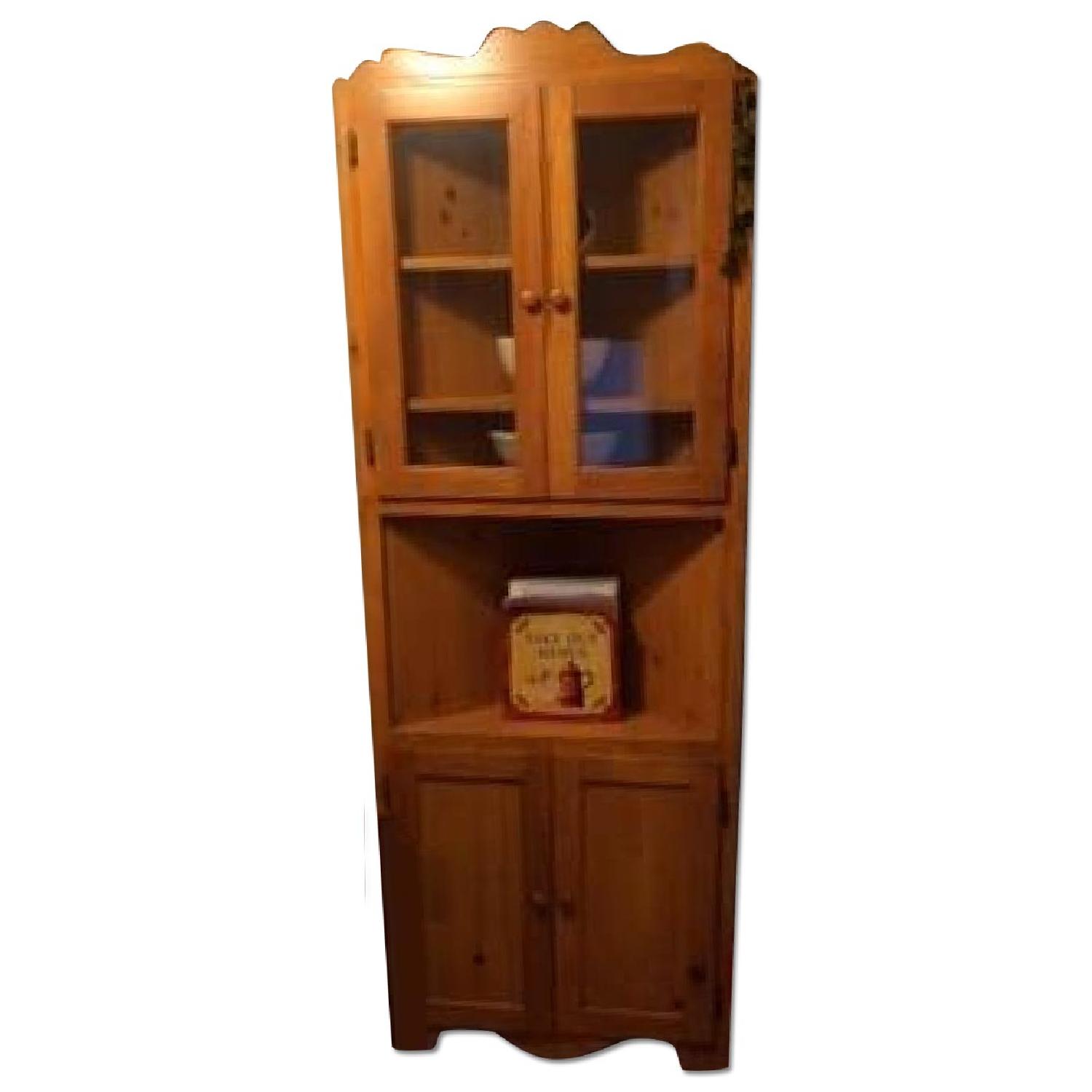 Gothic Cabinet Craft Kitchen Hutch Corner Piece Aptdeco