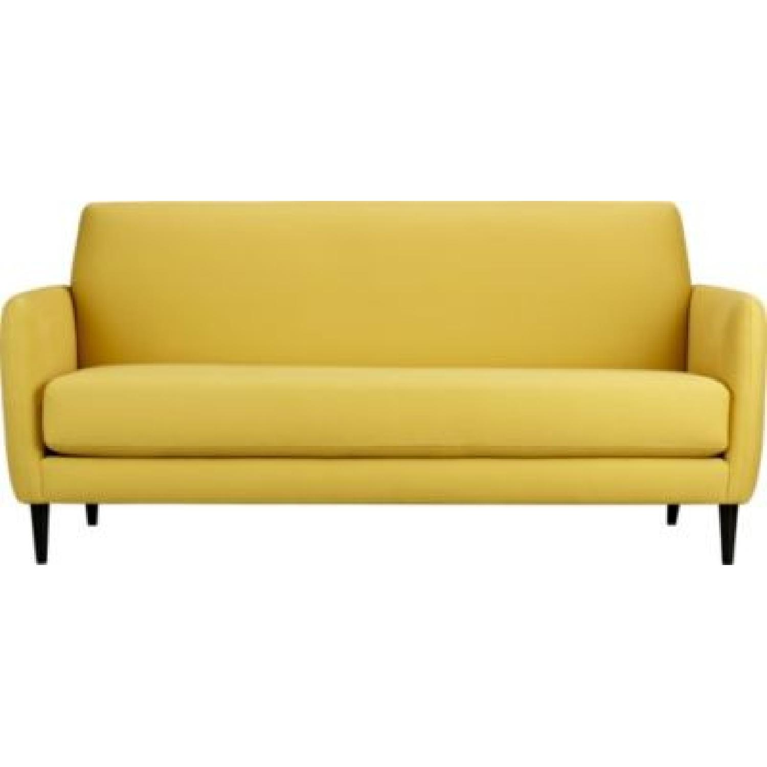 CB2 Yellow Couch - image-1