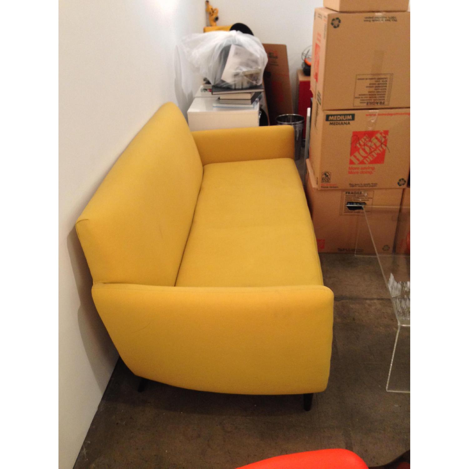 CB2 Yellow Couch - image-3