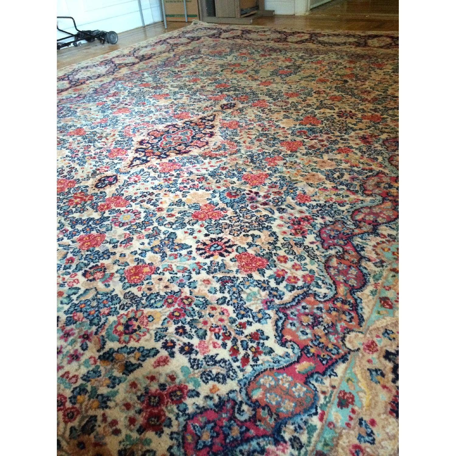 Antique Persian Kashan Rug - image-4