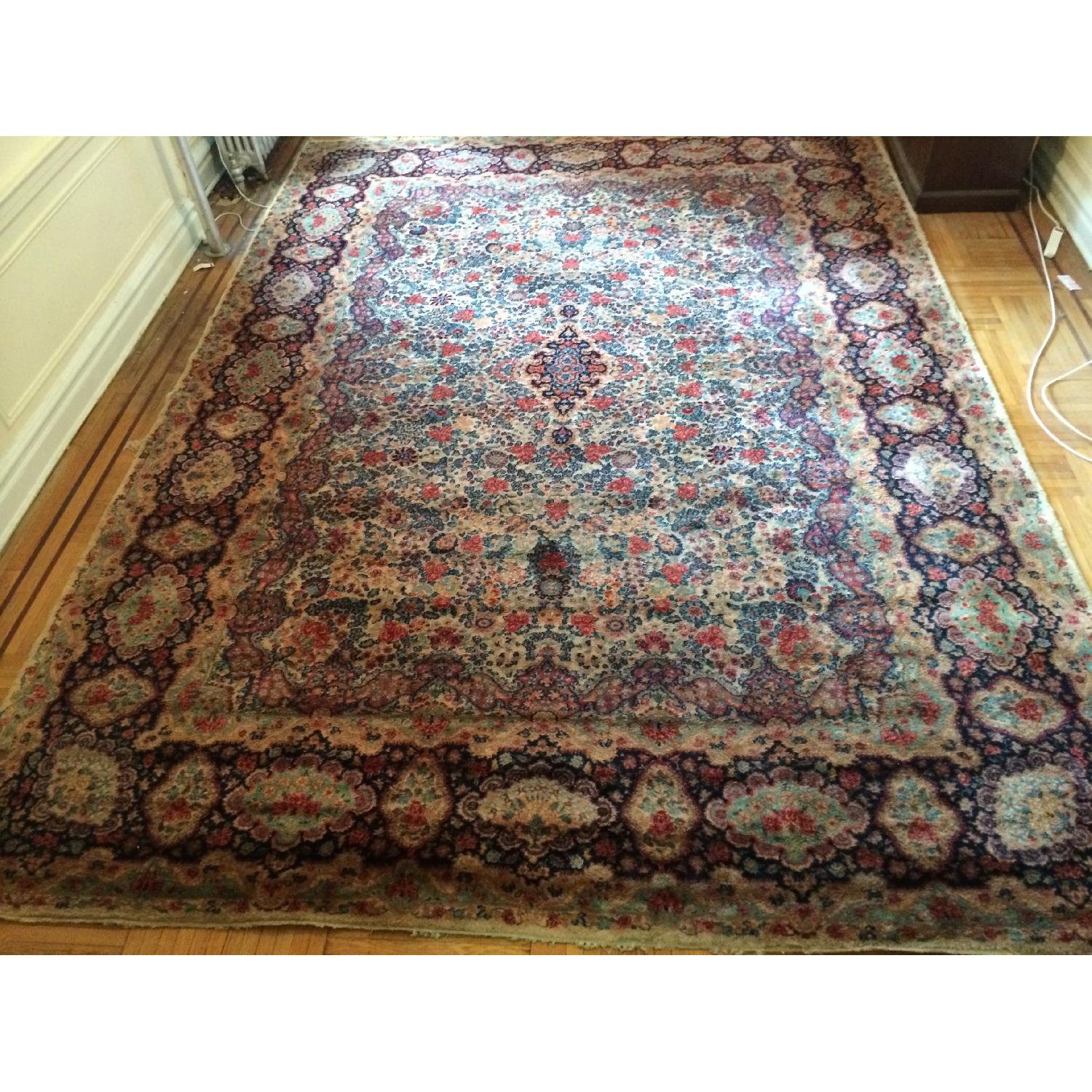 Antique Persian Kashan Rug - image-8