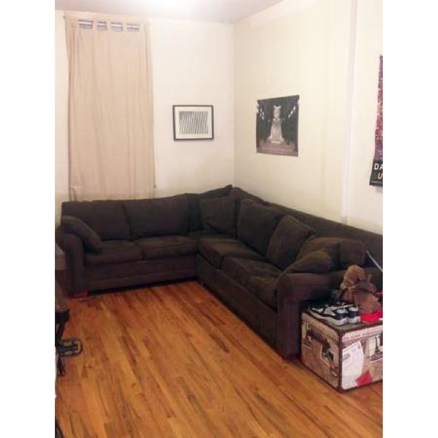 Microsuede Sectional Sofa - image-1