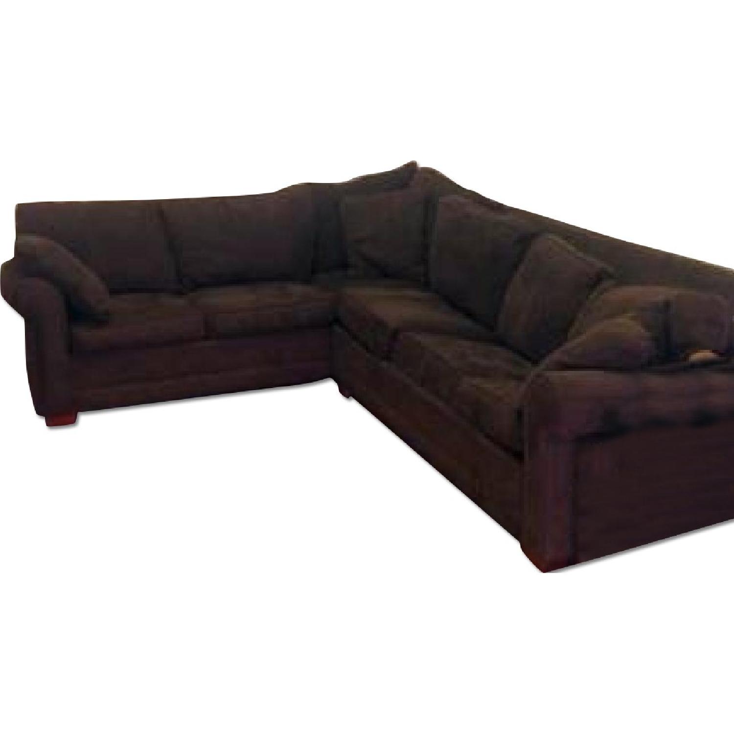Microsuede Sectional Sofa - image-0
