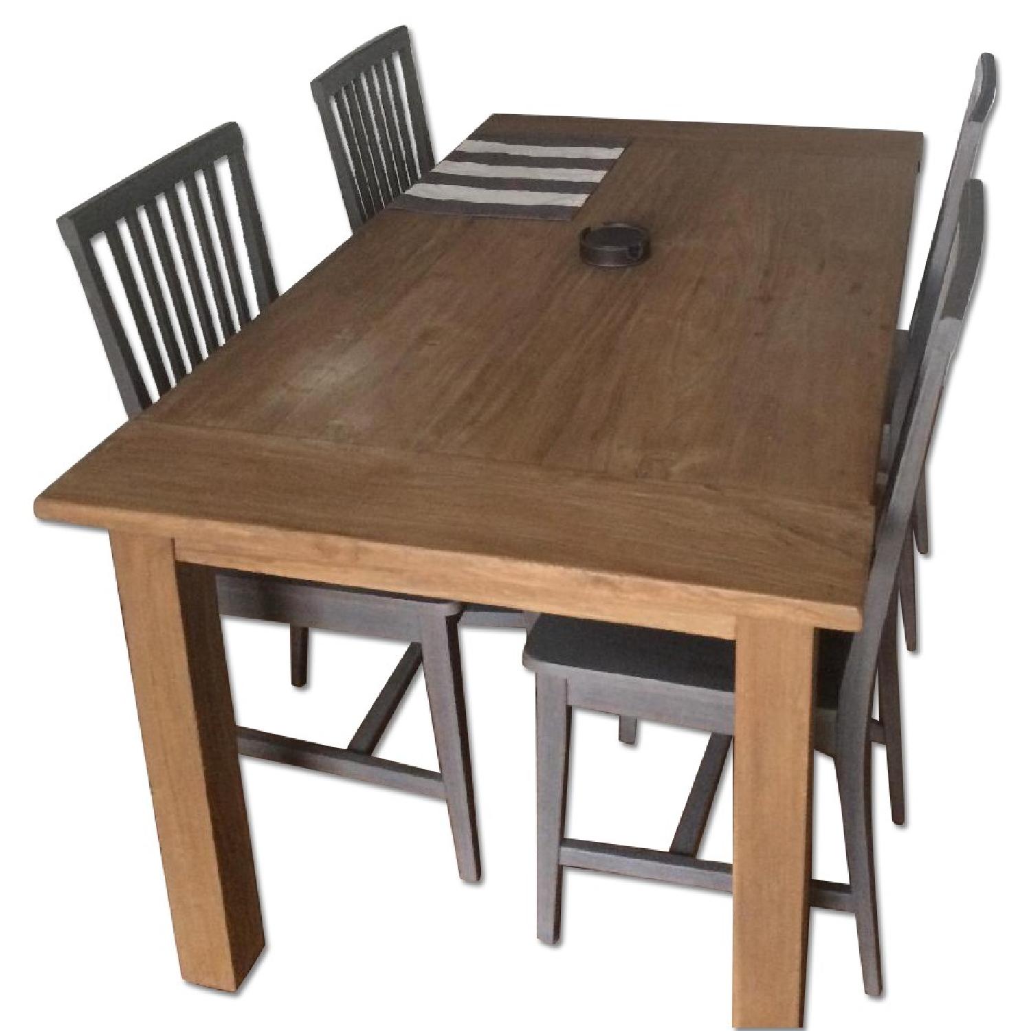 Crate Barrel Terravida Dining Table w/ Village Side Chairs